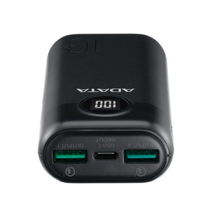 Power Bank 10000mAh Azul digital /2 puertos usb quick charge + 1 Puerto Tipo C entrada y salida