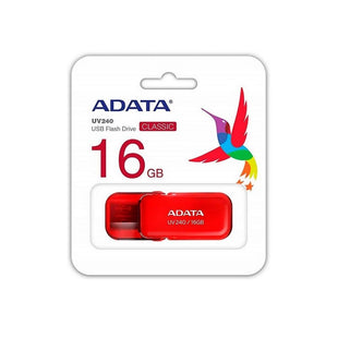 Memoria USB Adata UV240, 16GB, USB 2.0, Rojo
