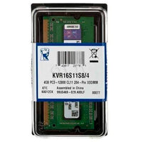 Memoria portatil generica kvr16s11s8/4 1600 mhz