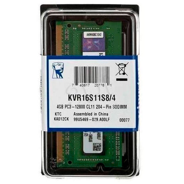 Memoria portatil generica kvr16s11s8/4 1600 mhz