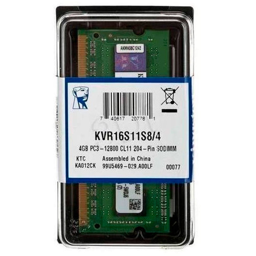 Memoria portatil generica kvr16s11s8/4 1600 mhz
