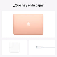MacBook Air de 13 pulgadas: Chip M1 de Apple con CPU de ocho núcleos y GPU de siete núcleos, 256 GB SSD - 8GB RAM Oro