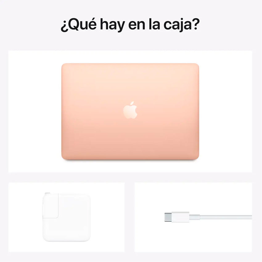 MacBook Air de 13 pulgadas: Chip M1 de Apple con CPU de ocho núcleos y GPU de siete núcleos, 256 GB SSD - 8GB RAM Oro