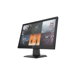 Monitor HP P19v G4 18.5 Brillo 200 nits, WXGA (1366 x 768), Antirreflectante, Modo de luz azul baja,   Señal de entrada 1 VGA, Color negro, Contenido de la caja: Cable de alimentación de CA, Cable VGA,  Garantía  3-3-0