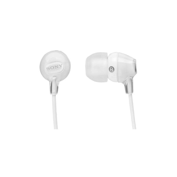 Audífonos Sony internos MDR-EX15AP  Color Blanco de silicona de ajuste seguro. (con micrófono)
