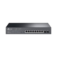 Switch TP-LINK Inteligente Gigabit PoE+ de 8 Puertos con 2 Ranuras SFP JetSteam