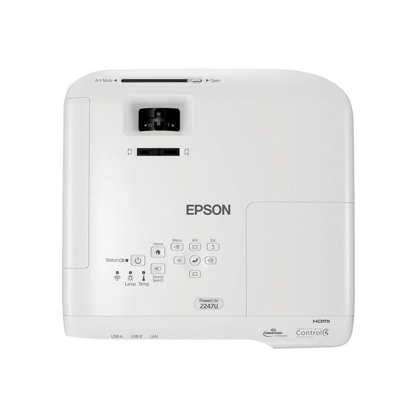 Video Proyector Epson PowerLite 2247U/Tecnología:3LCD/(4.200 lumens en Blanco y Color - Resolución WUXGA 1920 x 1200(Full HD))