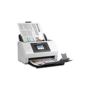 Escáner Epson WorkForce DS-780N/ Pantalla tácti Vertical Blanco
