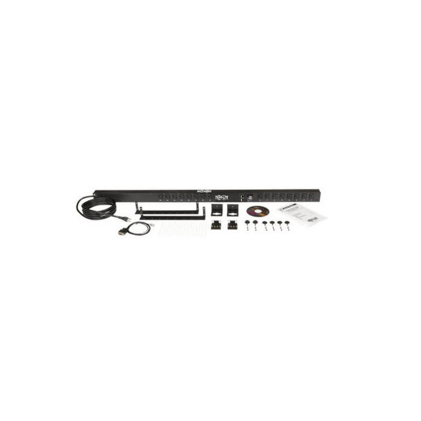 PDU Monitoreable Monofásico de 1.4kW con Interfaz de Plataforma LX, Tomacorrientes de 120V (16 5-15R), Cable de 3.05 m [10 pies] con Clavija 5-15P, 0U, TAA