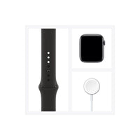 Apple Watch SE (GPS) - Caja de aluminio en gris espacial de 40 mm - Correa deportiva negra - Talla única