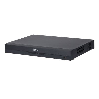 Grabador XVR Dahua, 32 canales, hasta 6MP, Inteligencia Artificial,  HDCVI/AHD/TVI/CVBS/IP, H.265+/H.265, Soporta 2 Discos Duros hasta 10TB cada uno (No incluye Disco Duro)