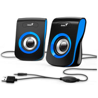Parlante GENIUS Estereo Sp-Q180 USB Power COLOR Azul