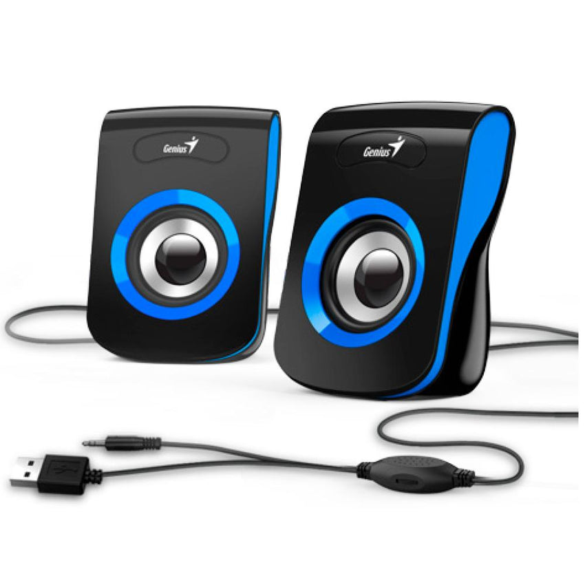 Parlante GENIUS Estereo Sp-Q180 USB Power COLOR Azul