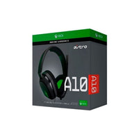 DIADEMA ASTRO A10 Logitech Gaming Alámbrica Plug3.5mm/USB Xbox Micrófono Cancela ruido Cable 2Metros Garantía 1Año-NEGRA-VERDE
