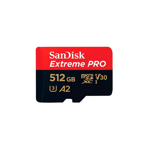 Tarjeta MicroSD SanDisk Extreme Pro 512GB UHS-I con adaptador hasta 200MB/s lectura A2 U3 V30