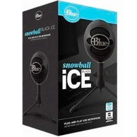 Microfono profesional logitech blue snowball negro usb