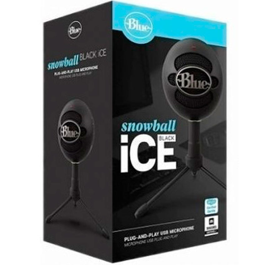 Microfono profesional logitech blue snowball negro usb