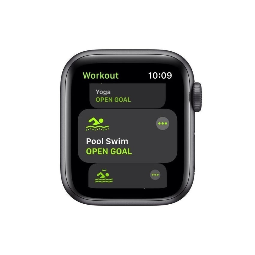 Apple Watch SE (GPS) - Caja de aluminio en gris espacial de 40 mm - Correa deportiva negra - Talla única