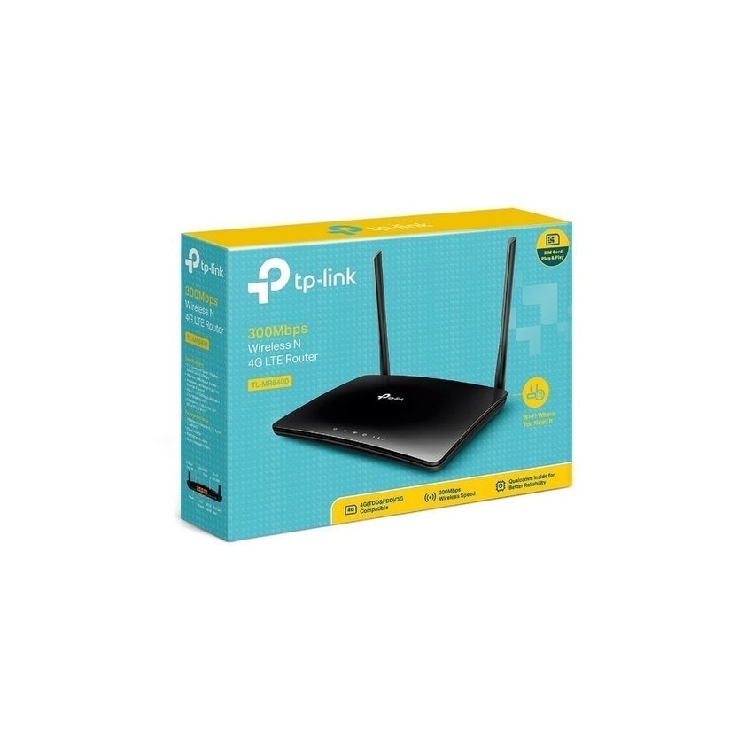 Router TPLINK Inalambrico 4GLTE, 300Mbps 2 Antenas externas
