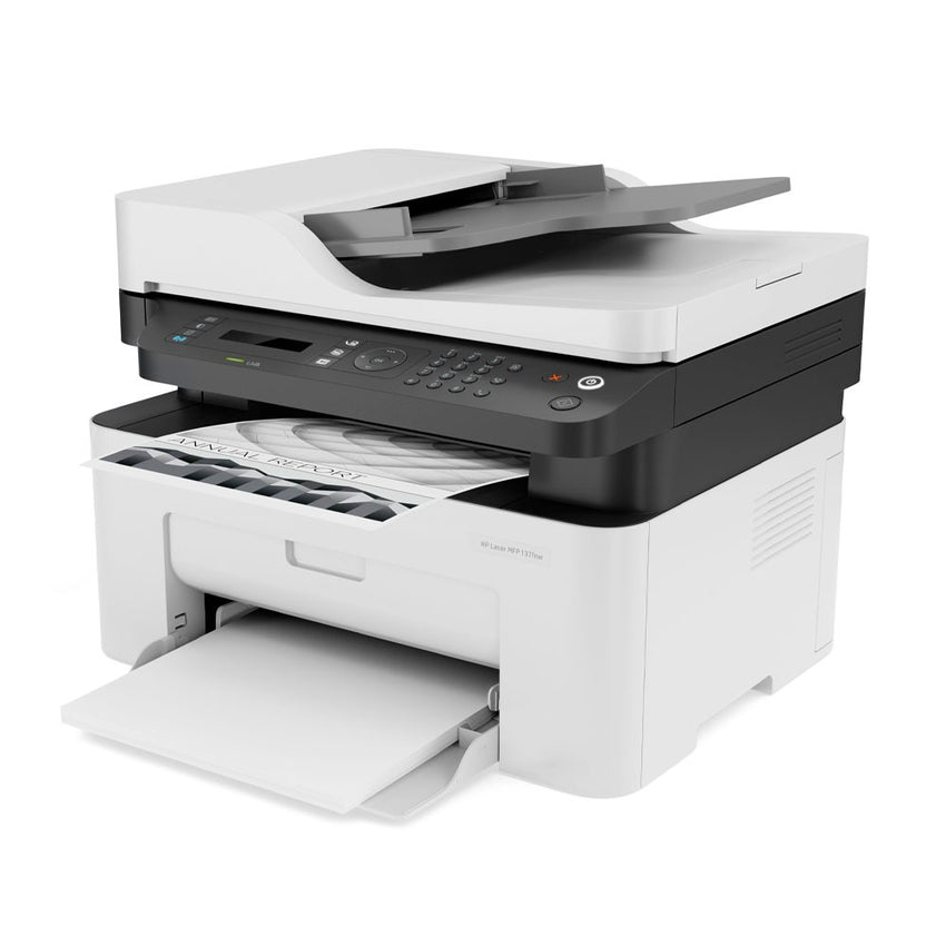 Impresora multifuncional hp m137fnw  láser red-wifi b/n 21 ppm