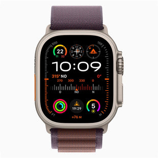 Reloj APPLE Watch Ultra 2 (GPS + Cellular) - Caja de titanio de 49 mm - Correa Loop Alpine índigo - Talla M