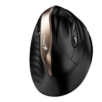 Mouse GENIUS Ergo  8250 Dorado Tipo: Optico/Botones: 6/Resolucion: 800 / 1200 / 1600 DPI/Interfaz: 2.4 GHz/Puerto USB/Alcance: 10 metros (sin interrumpir)/Alimentacion: 1 pila AA (incluida)/Medidas: 111.2 x 78.3 x 73.8 mm/Peso: 97 gr