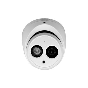 Camara Dahua Domo, 4MP, Lente fijo 2,8mm, 4en1 (CVI/TVI/AHD/CVBS), Audio micrófono integrado de un canal, DWDR, Smart IR50m, IP67, 12VDC.