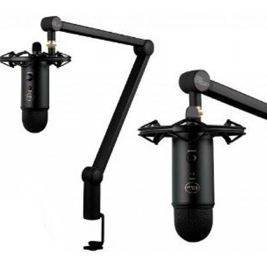 Microfono logitech tipo streaming profesional Yeticaster Negro
