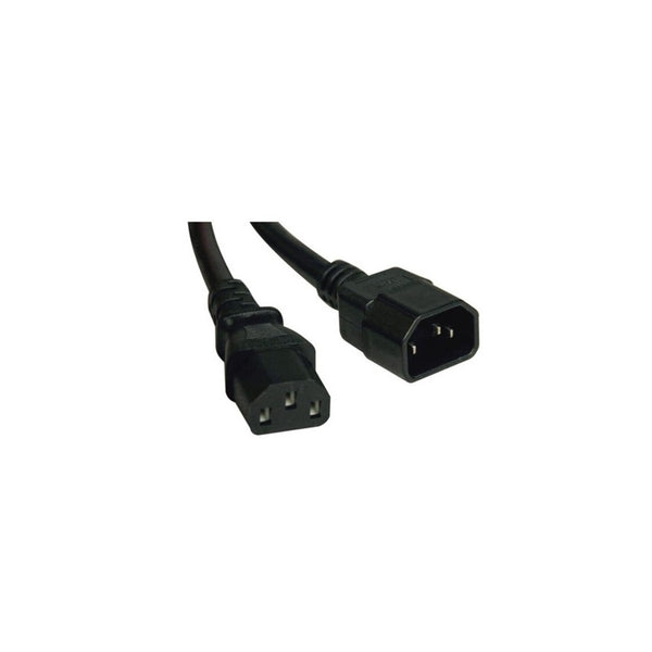 Cable de Alimentación para Servicio Pesado para PDU, C13 a C14 - 15A, 250V, 14 AWG, 1.83 m [6 pies], Negro