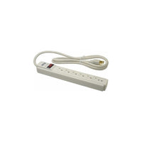 Supresor de Sobretensiones de 6 Tomacorrientes Protect It!, Cable de 1.83 m (6 pies), 790 joules, Gabinete Gris Claro