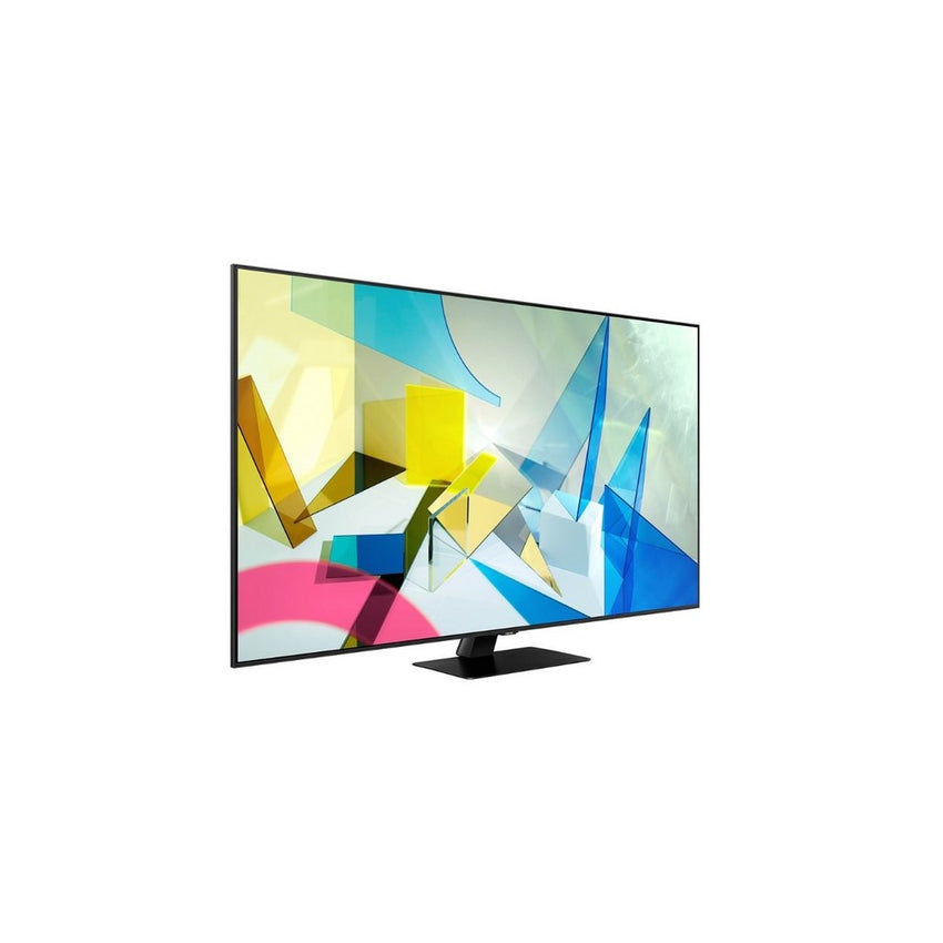 Televisor Samsung FLAT QLED Smart TV 75 pulgadas, UHD 4K  /3,840 x 2,160 / DVB-T2 / Procesador Quantum Bluetooth / Dual Led / asistente de voz /  modo ambiente/ Modo Juego/  HDMI x 3 / USB x 2 / abre y edita archivos de Office/Garantía 1 año