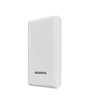 Power Bank 20000mAh Blanca  /2 puertos USB + 1 Puerto Tipo C entrada y Salida + 1 puerto de entrada  micro usb