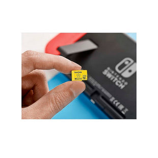 Memoria Micro SD SANDISK 256GB Nintendo Switch UHS-I COLOR Amarillo