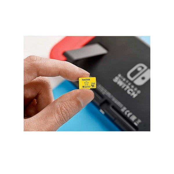 Memoria Micro SD SANDISK 256GB Nintendo Switch UHS-I COLOR Amarillo