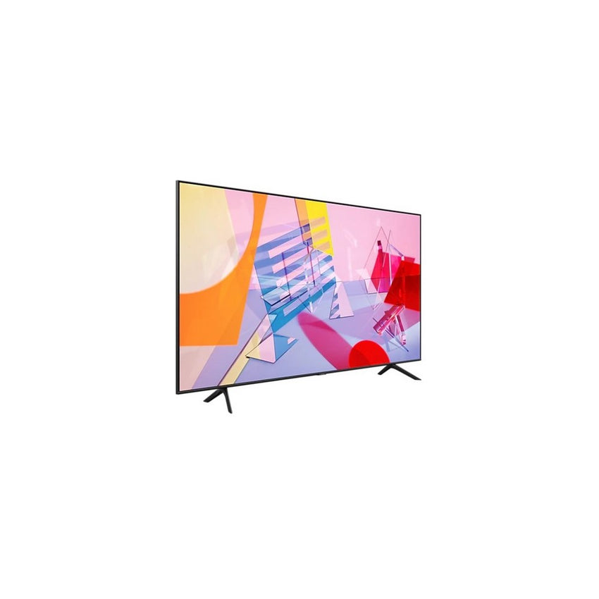 Televisor Samsung FLAT QLED Smart TV 55 pulgadas, UHD 4K  /3,840 x 2,160 / DVB-T2 / Procesador Quantum Bluetooth / Dual Led / asistente de voz /  modo ambiente/ Modo Juego/  HDMI x 3 / USB x 2 / abre y edita archivos de Office/Garantía 1 año