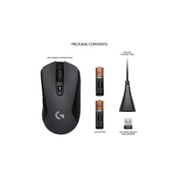MOUSE G603 LIGHTSPEED Logitech Gaming Inalámbrico Receptor USB 12000DPI Compatible Win-Mac Sensor HERO16K 6Botones Programables RGB Lightsybc Garantía 2Años-NEGRO
