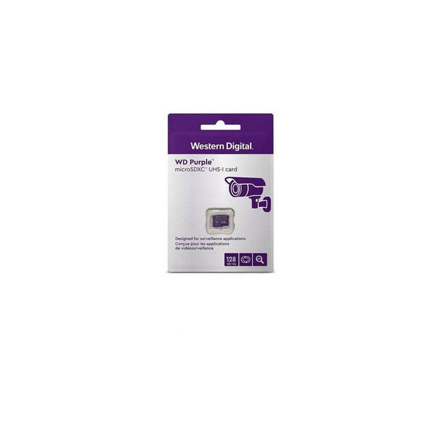 Tarjeta microSD Western Digital Purple 128GB para cámaras de seguridad  grabación 24/7