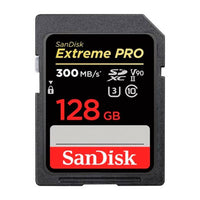 Tarjeta SD SANDISK Extreme PRO UHS-II 128GB COLOR Negro Y Rojo
