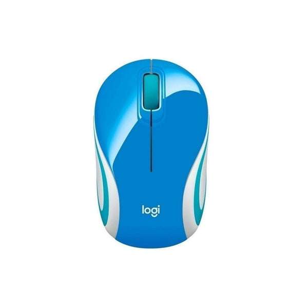Mini Mouse LOGITECH M187 Inalámbrico Receptor Usb COLOR Azul