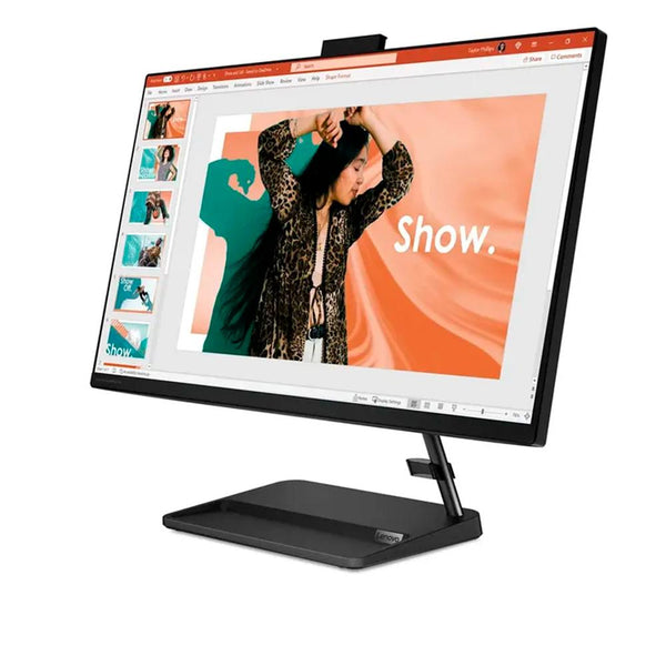 Todo en uno Lenovo IC 3 27IAP7 Intel Core i5 12450H 27 Pulgadas FHD Memoria 16GB Estado Solido 1TB Linux Color Negro