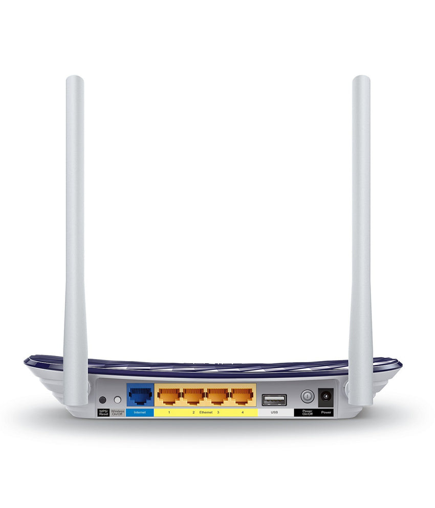 Router TPLINK Inalámbrico Doble Banda Ac750 Dual Band 3 Antenas Externas COLOR Gris Oscuro