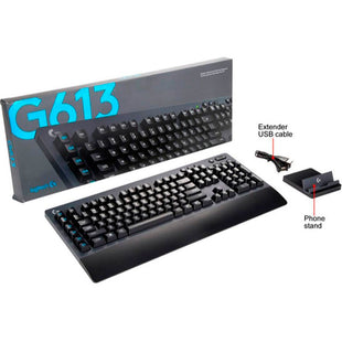 Teclado G613 logitech lightspeed gaming idioma ingles con bluetooth color negro