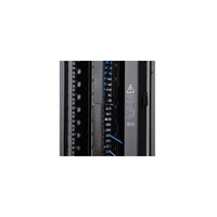 Sujetador de cables vertical SmartRack, 1.83 m [6 pies] - Doble ducto de peine con tapa e instalación sin herramientas
