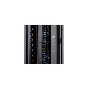 Sujetador de cables vertical SmartRack, 1.83 m [6 pies] - Doble ducto de peine con tapa e instalación sin herramientas