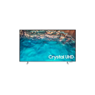 Televisor Samsung FLAT LED Smart TV 55 pulgadas Crystal UHD 4K  /3,840 x 2,160 / DVB-T2 /LAN/ Bluetooth/ AirPlay 2 / Bixby desde el control /modo ambiente/ Modo Juego/ HDMI x 3/ USB x2 /abre y edita archivos de Office/ control de voz/Garantía 1 año