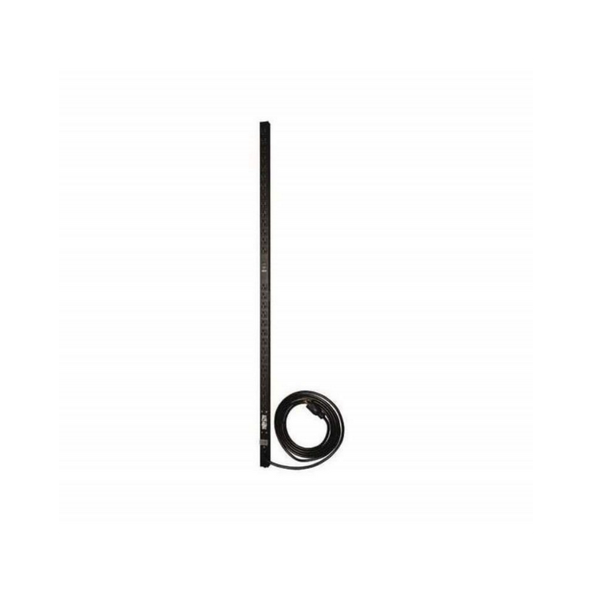 PDU Monofásico con Medidor Digital, 1.9kW 20A 120V, para instalación Vertical de 0U en Rack 28 Tomac