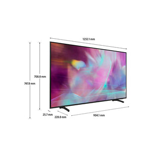 Televisor Samsung FLAT QLED Smart TV 55 pulgadas, UHD 4K  /3,840 x 2,160 / DVB-T2 / Procesador Quantum Bluetooth / Dual Led / asistente de voz /  modo ambiente/ Modo Juego/  HDMI x 3 / USB x 2 /LAN/ abre y edita archivos de Office/ Control Solar/Garantía
