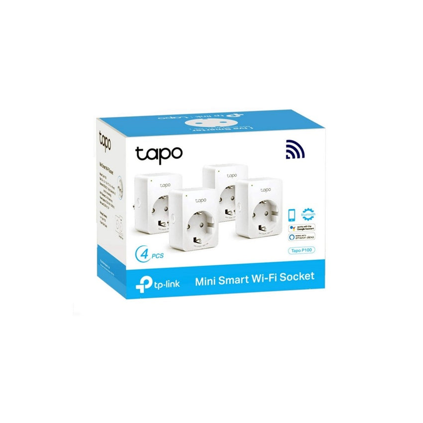Mini Enchufe Inteligente Tp Link Tapo P100 Pack Por 4 Smart Mf