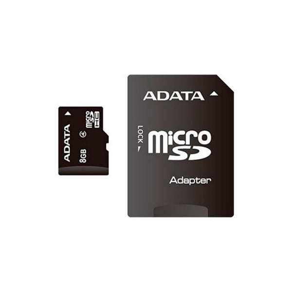 Tarjeta de memoria Adata con adaptador SD 8GB clase 4