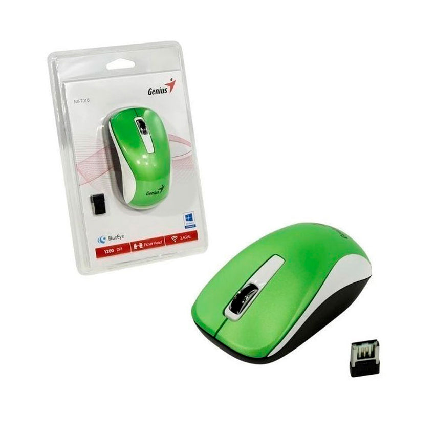 Mouse  NX 7010 Genius Inalámbrico USB Verde